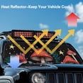thumbnail image 4 of HUIACONG Red Mushroom Sun Shade Windshield for 1997-2018 Jeep Wrangler TJ JK JKU, Sunshades Heat Shield, Aluminum Foil Triple Laminate Structure, Silver, 4 of 6