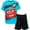 Blue / black, variant on Disney Pixar Cars Lightning McQueen Infant Baby Boys T-Shirt and Shorts Outfit Set Infant to Little Kid