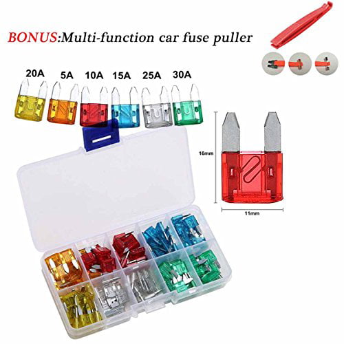 120 Pcs Car Fuses,Auto Blade Fuses Kit Car Fuse Replacement Set 5A 10A 15A 20A 25A 30A With 1 Fuse Puller for Car Boat Truck SUV Automotive