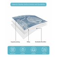 thumbnail image 5 of Quilts Twin Size Bedding Set, Blue Coastal Lightweight Quilted Comforter, Nautical Coral Starfish Shell Turtle Summer Soft Reversible Bedspread Coverlet with Pillow Covers for All Season, 68" x 86", 5 of 7