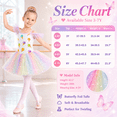 thumbnail image 7 of Aideaone Toddler Girls Ballet Leotard with Tutu Skirt Ruffle Sleeve Dance Costume Ages 3-7, 7 of 7