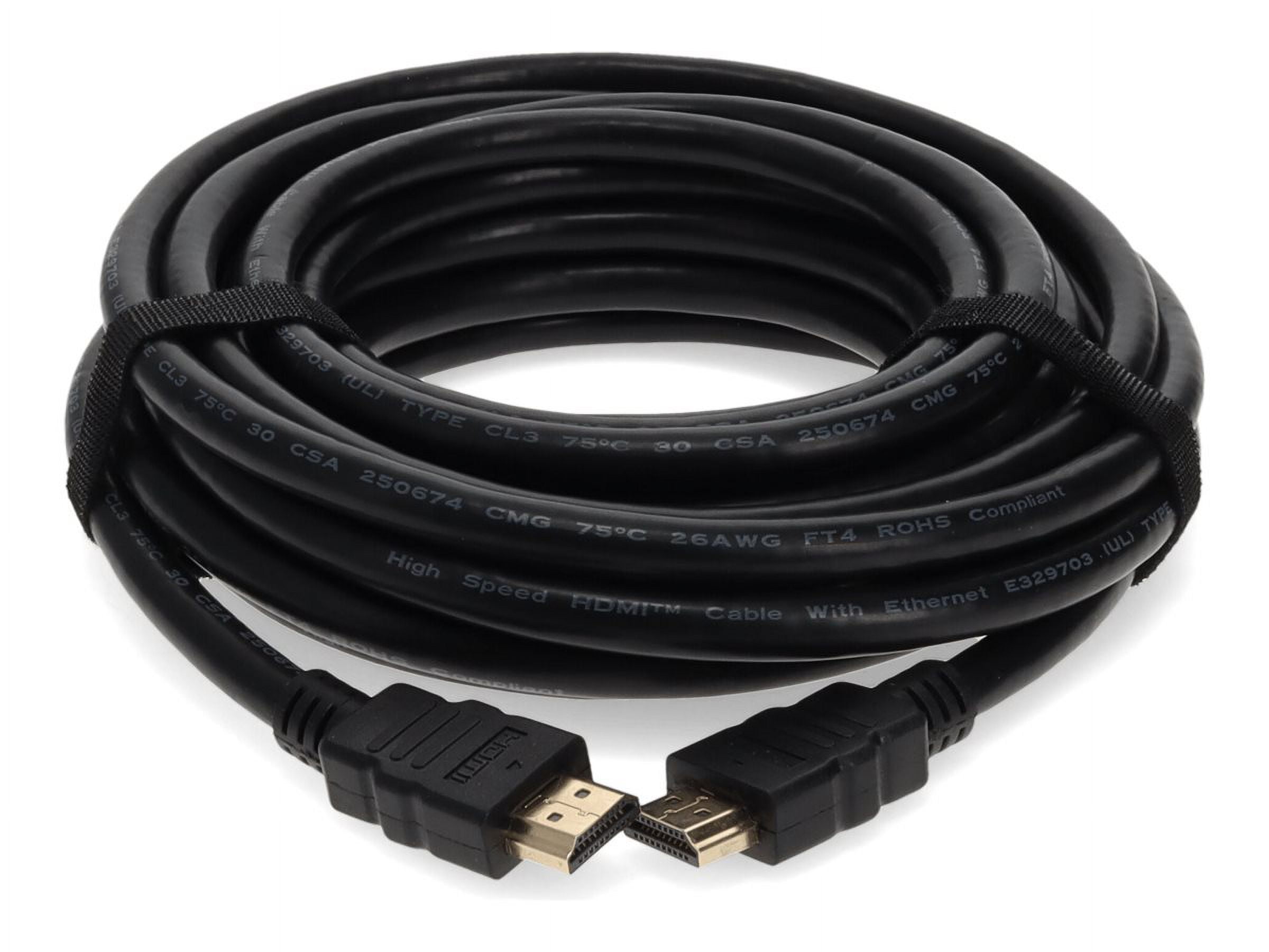 25.0FT MALE TO MALE CABLE HDMI TO HDMI BLACK CABLE
