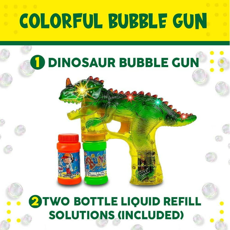  Bubble Gun Bubble Machine Dinosaur Bubble Blower Toy for Kids  and Toddlers Bubble in Bubble Gun Party Favors Birthday for 3 4 5 6 7 8 9  Years Old Boys and Girls : IFLOVE: Toys & Games