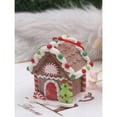 thumbnail image 4 of Christmas sale! Christmas Gingerbread House Santa Snowman Xmas Village Hanging Decorations Clay Dough Christmas Figure Ornaments Holiday Craft Toys, 4 of 6