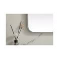 thumbnail image 6 of MR803272S-Elegant Decor-Evermore - Soft Corner Metal Rectangular Mirror In Modern Style-72 Inches Tall and 32 Inches Wide-Silver Finish, 6 of 10