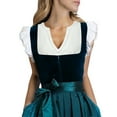 thumbnail image 3 of QHFBli Womens Oktobertfest Dirndl 2 Piece Authentic Dirndl for Bavarian Carnival Oktoberfest Dress German Trachten Dirndl, 3 of 9
