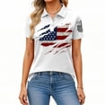 thumbnail image 4 of 250 Anniversary Usa Shirt Women Independence Day Short Sleeve Crewneck American Flag Print T-Shirts 1776-2026 Casual Tops, #01 White, S, 4 of 4