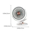 thumbnail image 3 of Desk Clamp Fan, 5-Speed Adjustable, Quiet Operation, USB-Powered, Student Dormitory/Office/Home Use, 360° Rotation, Safe Filter Design, Portable Air Circulator, 3 of 6