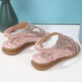 thumbnail image 5 of Godom Sandals for Girls Open Toe Cute Princess Flats Sparkly Summer Dress Shoes for Toddler Little Big Kid, 5 of 7