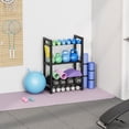 thumbnail image 4 of Soporte para pesas ajustable de 3 niveles para mancuernas para gimnasio en casa, 4 of 7