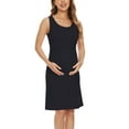 thumbnail image 2 of GXFC Women Maternity Breastfeeding Summer Dress Casual Sleeveless Mini Tank Dress Casual High Waist A-line Dress for Pregnancy Nursing 2XL, 2 of 7