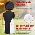 thumbnail image 2 of HAIYUE Youth Kids New Padded Sleeveless Compression Shirt for Football Baseball to Protect Chest of Size S, 2 of 8