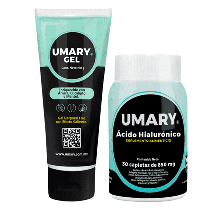1 UMARY Hyaluronic Acid - 30 Caplets 850 mg + 1 Gel Umary (3.17OZ)