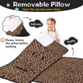 thumbnail image 3 of Brown and Black Leopard Print Toddler Nap Mats for Kids Preschool,Sleeping Mat Bag or Kids,Toddler Sleeping Bag,Toddler Nap Mat or Daycare, 3 of 6