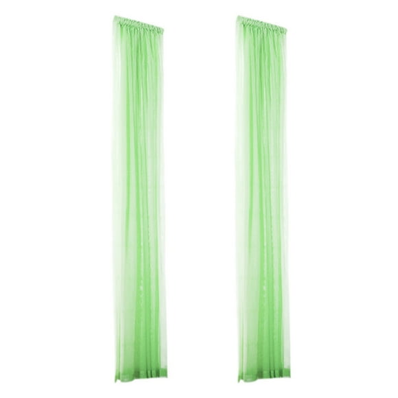 Eky Non-See-Through Green Privacy Sheer Curtains 78.7 Inches Long 2 Panels Set Semi Sheer Light Filtering Curtains for Living Room Bedroom Drapes,W31.5xL78.7,Neutral Rustic Style Curtains