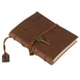thumbnail image 1 of TINKSKY Style Rétro Vintage Classique Couverture en PU Corde Touches Reliées Carnet Vierge Bloc-Notes Journal de Voyage Journal Carnet de Croquis (Café), 1 of 7