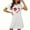 White, variant on Sakmal Valentines Moomoo Nightgownss Women Short Sleeve Love Lightweight House Dress Short Heart Print Ladies Nightgown L