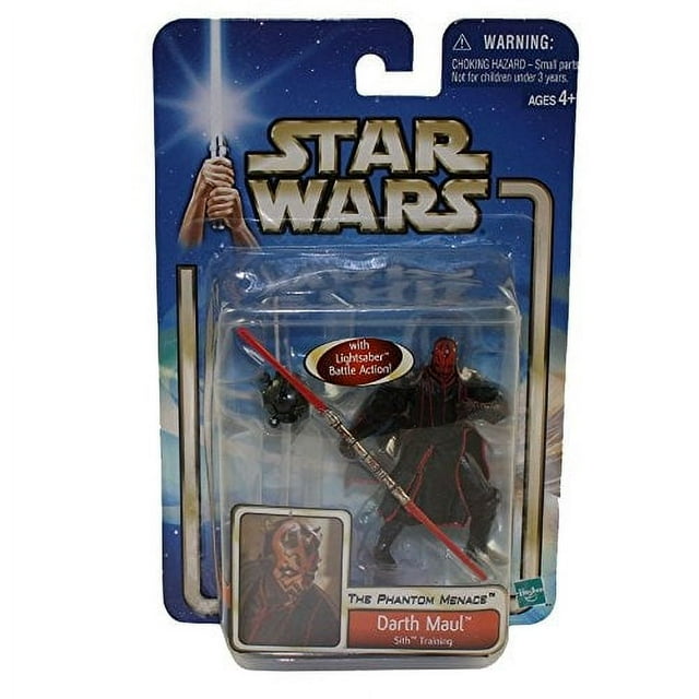 Figura de acción Darth Maul de Star Wars con luz de doble hoja