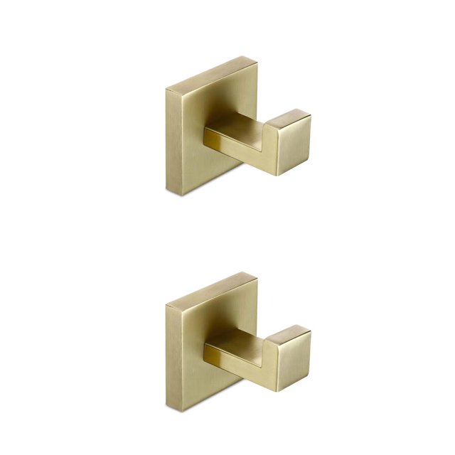 Yuarrent Gancho para de baño, colgador de pared para ropa, toalla, cocina decorativa, dormitorio, sala de estar, comedor, soporte colgante No.02 2piezas