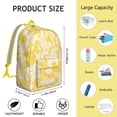 thumbnail image 4 of Tropical Flower Backpack - Waterproof Vintage School Bag with Exotic Blooms & Lush Foliage Pattern, 4 of 5