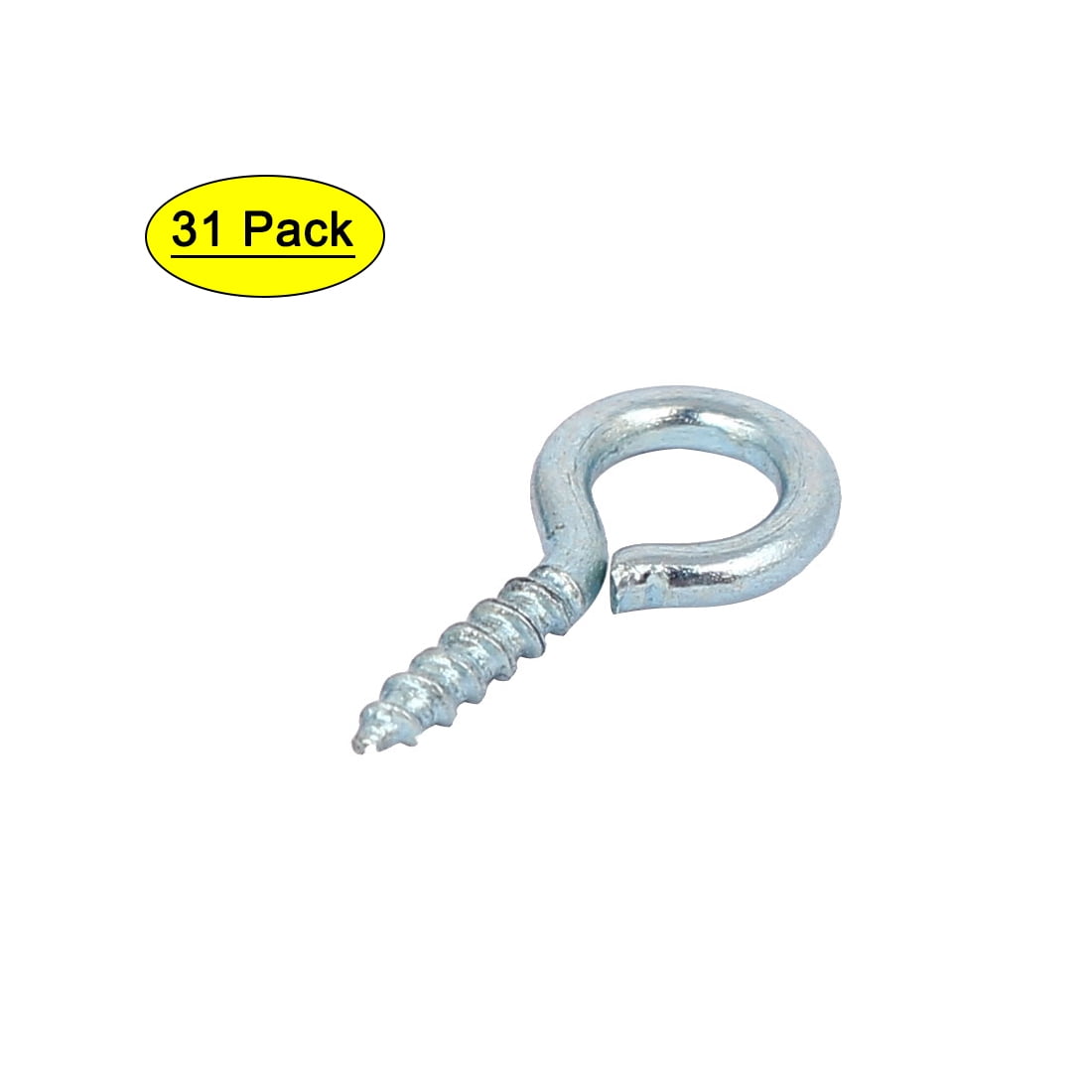 Uxcell Garden Round End Zinc Plated Iron Self Tapping Screw Eye Hook 0