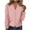 Pink, variant on ShomPort Cardigan for Women Fall Long Sleeve Collared Button Down Cardigans Solid Color Casual Tops