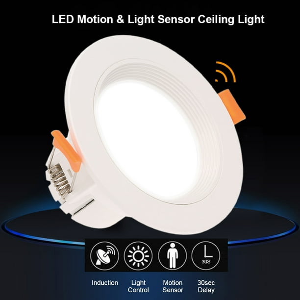 3inch 7W Induction Lamp LED Motion Sensor Downlight Ceiling Light for