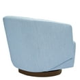 thumbnail image 4 of MINCETA Accent Chair,Modern Swivel Chairs for Living Room and Bedroom Reading with Wood Base,Performance Fabric in Dusty Blue, 4 of 5
