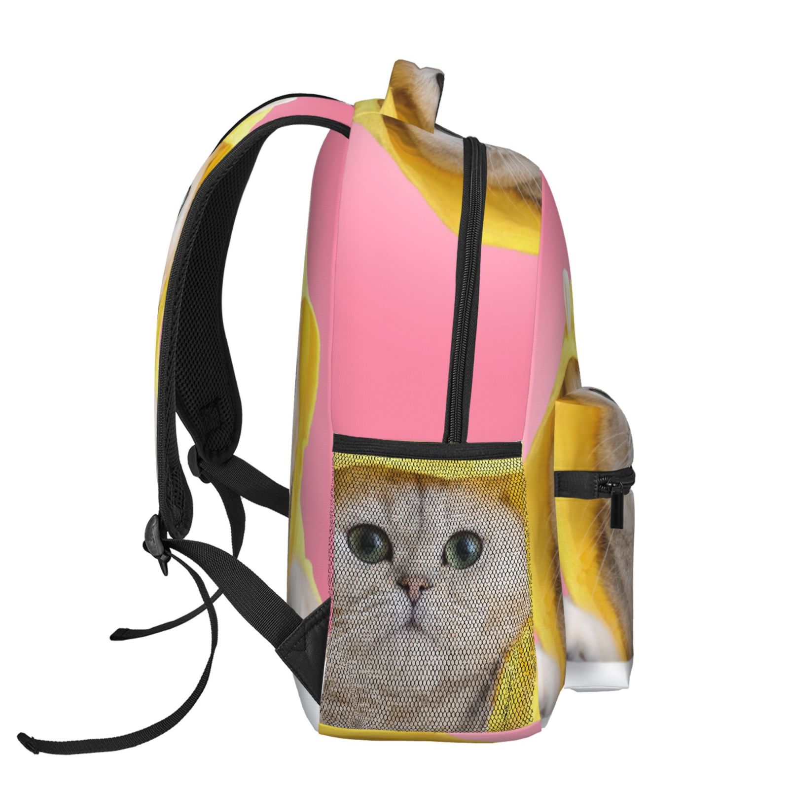 Xecao A Funny Cat Backpack, a stylish and functional choice for both men and women, is the perfect basic bookbag for college, work, or travel