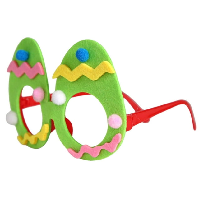Lindos huevos de Pascua no tejidos, gafas, vestido, disfraz para fiesta de cumpleaños Verde