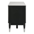 thumbnail image 6 of Furniture of America Stallia Modern TV Stand for TVs up to 80" with Open Shelf and Sintered Stone Top, Black, 6 of 8