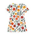 thumbnail image 3 of RXIRUCGD 2025 Vêtements d'Été pour Enfants 3-12 Ans Mode Imprimée Pyjama Rêveur Mi-Mollet Chemise de Nuit, 3 of 4