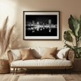 thumbnail image 3 of The Inner Harbor Skyline B&W - Baltimore Maryland Photography Black Framed Wall Art Print 24 x 36 inches, 3 of 4