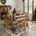thumbnail image 2 of Wonnitar Christmas Rugs for Bedroom, 5x7 Beige Washable Area Rug Non Slip, Soft Ultra-Thin Christmas Tree Santa Claus Holiday Decor Carpet for Living Room Kids Room Nursery, 2 of 9