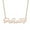 Rose Gold, variant on Personalized Planet Women's Gold Over Sterling Fancy Script Name Necklace