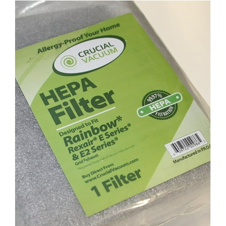 2 Washable Reusable Hepa Filters Fit Rainbow E Series Vacuums Compare To Rainbow Part Nos R10520 R 10520 R12106b Designed Engineered By Think Crucial By Crucial Vacuum Walmart Com Walmart Com