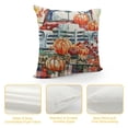thumbnail image 4 of PHYHOO Fall Throw Pillow Covers  Golden Blue Orange Pumpkin Watercolor Farmhouse Home Decor Pillow Cases Decorative Cushion Couch Sofa Pillowcases, 4 of 5