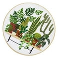 thumbnail image 1 of Pre-printed DIY Handmade Embroidery Starter Cross Stitch Set 20cm EC001, 1 of 8