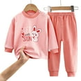 thumbnail image 3 of Caqnni Baby Boy Fall Clothes Long Sleeve Contrast Color Sweatshirt Top Pants Set Cute Toddler Winter Outfit for 0 6 12 18 24 M 1t 2t 3t Pajamas & Dailywear Set(12-18 Months), 3 of 3