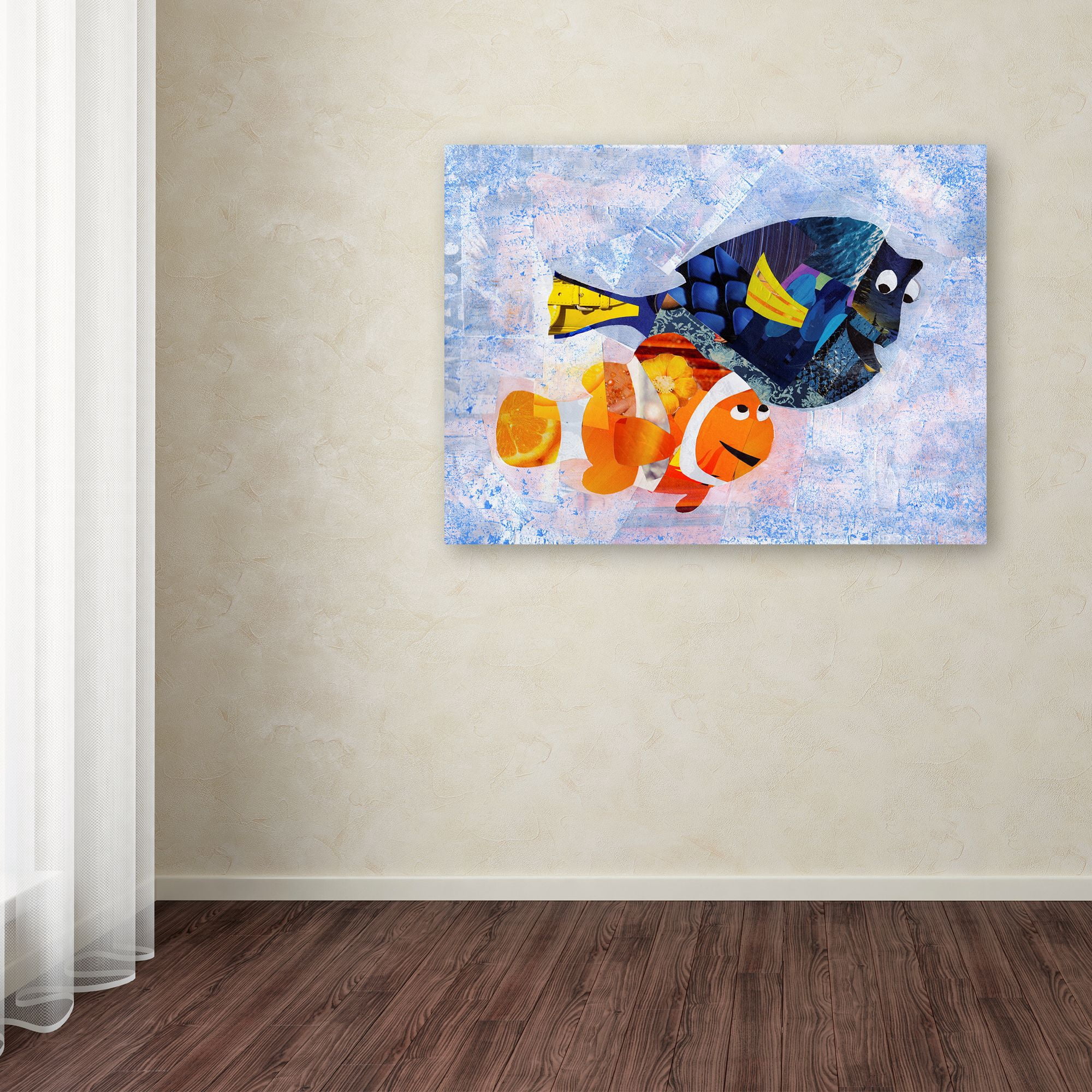Trademark Fine Art 'Clownfish' Canvas Art by Artpoptart