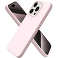 thumbnail image 1 of czcpp-Compatible avec Étui iPhone 15 Pro 6.1, Étui de Téléphone en Silicone Liquide Mince 3 Couches Gel Doux Couverture Complète 6.1 Pouces, Rose Craie, 1 of 4