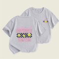thumbnail image 2 of 2025 T-Shirts à Manches Courtes pour Garçons et Filles Imprimés Été Décontractés Col Rond Gris, 2 of 5