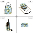 thumbnail image 3 of FORMRS Crossbody Bag for Women Quilted Travel Shoulder Cell Phone Purse with Chain Strap Handbag, Cartoon Plaid Lemon, 3 of 7