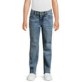 thumbnail image 2 of Wonder Nation Boys Vintage Straight Leg Denim Jeans, 2 Pack, Sizes 4-18, 2 of 5