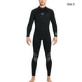 thumbnail image 2 of Eigraketly Traje de buceo Trajes de baño a prueba de frío de alta eficiencia Traje de neopreno Cuello clásico Deportes acuáticos Hombres Negro S Eigraketly  OD020691-01, 2 of 6