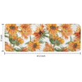thumbnail image 7 of White Green Stem Sunflower Pattern Kitchen Rug Mat,Kitchen Runner Rugs Non Skid Washable,Decorative Kitchen Floor Mats for Kitchen,Sink,Laundry,17"x47.2", 7 of 7