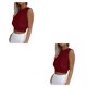 thumbnail image 2 of sweethay Top corto sin mangas para mujer, camiseta de entrenamiento para correr con cuello , ropa de moda de verano estética para vacaciones en Type8 NO8, 2 of 6
