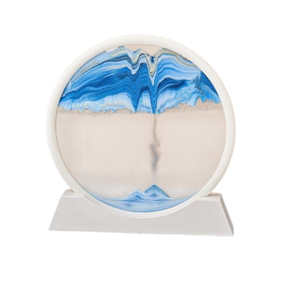 Moving Sand Art Picture Hourglass, Dynamic Sandscape Decor and Home Office Decoration