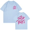 thumbnail image 1 of Pop cazadora para niña Demo-n Hunters Graphic Round-Neck Short Sleeve T Shirt For Kids Youth Fashion Tee With Cartoon Print Design Soft Blend Top For Children （Light Blue）, 1 of 3