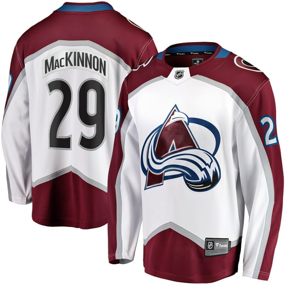 Men's Fanatics Nathan MacKinnon White Colorado Avalanche Breakaway Jersey